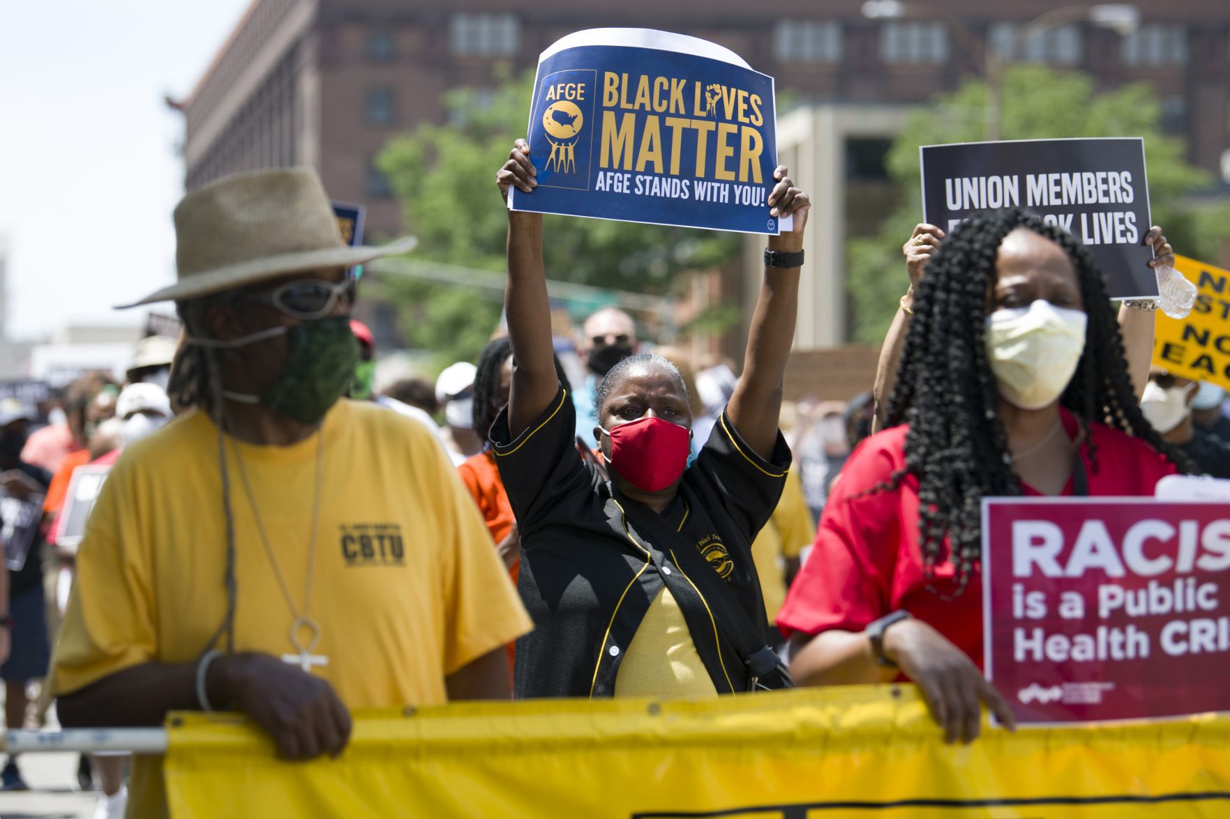 Coalition of Black Trade Unionists for Black Lives Matter march